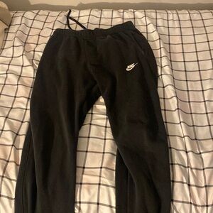 Nike black cuffed joggers sweat pants